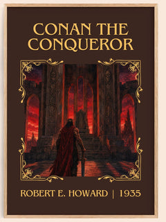Conan The Conqueror Classic Book Art Print by Robert E. Howard – book poster