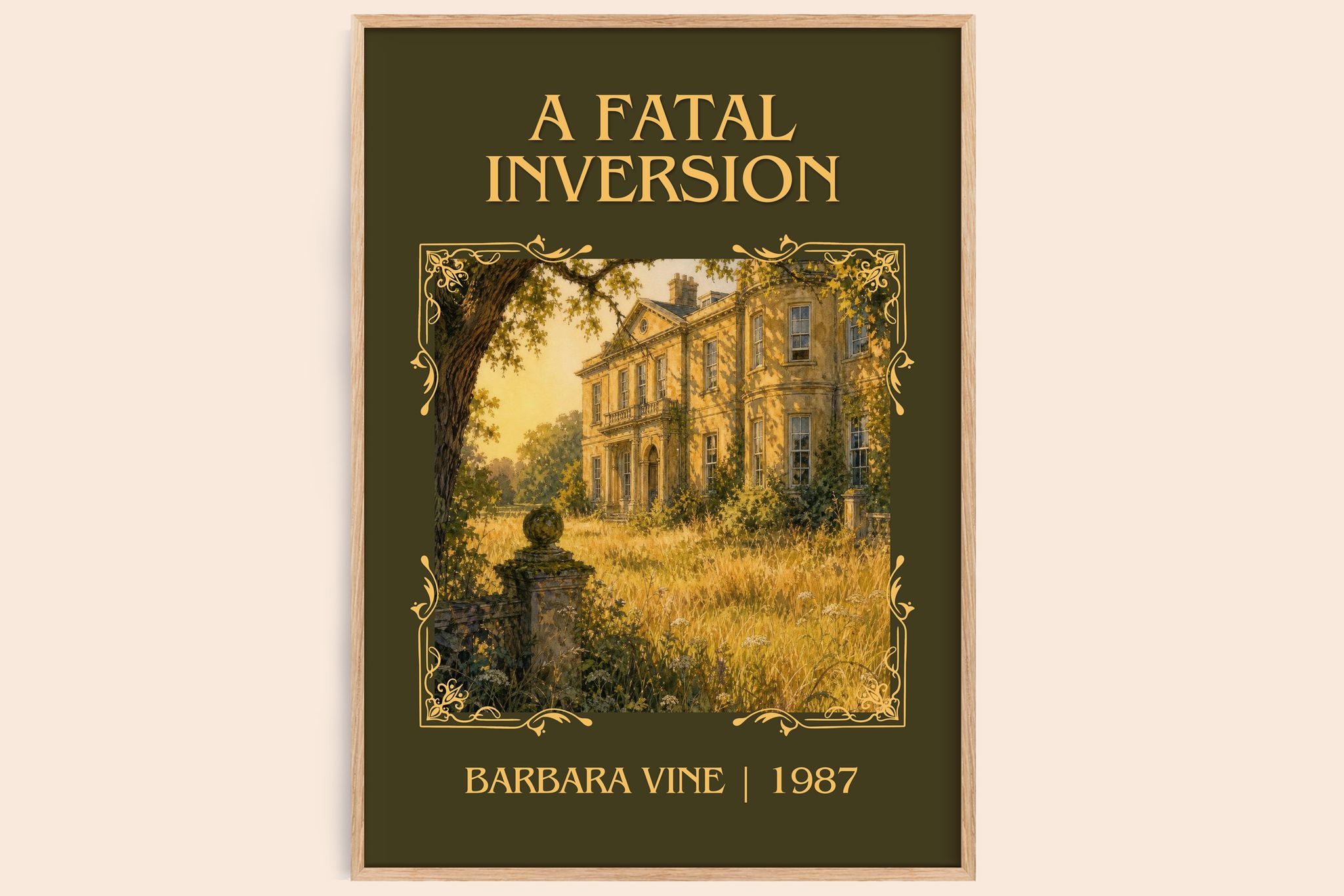 A Fatal Inversion Classic Book Art Print by Barbara Vine