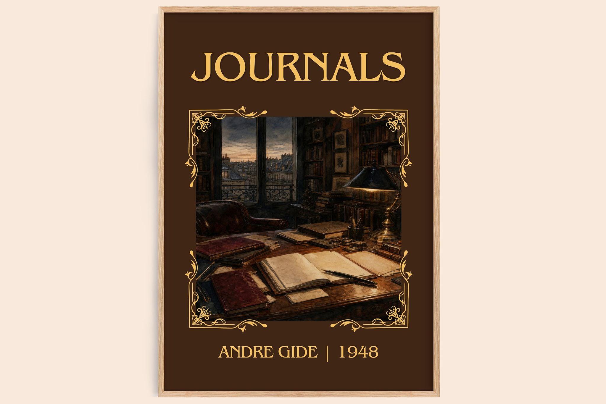 Journals Classic Book Art Print by André Gide