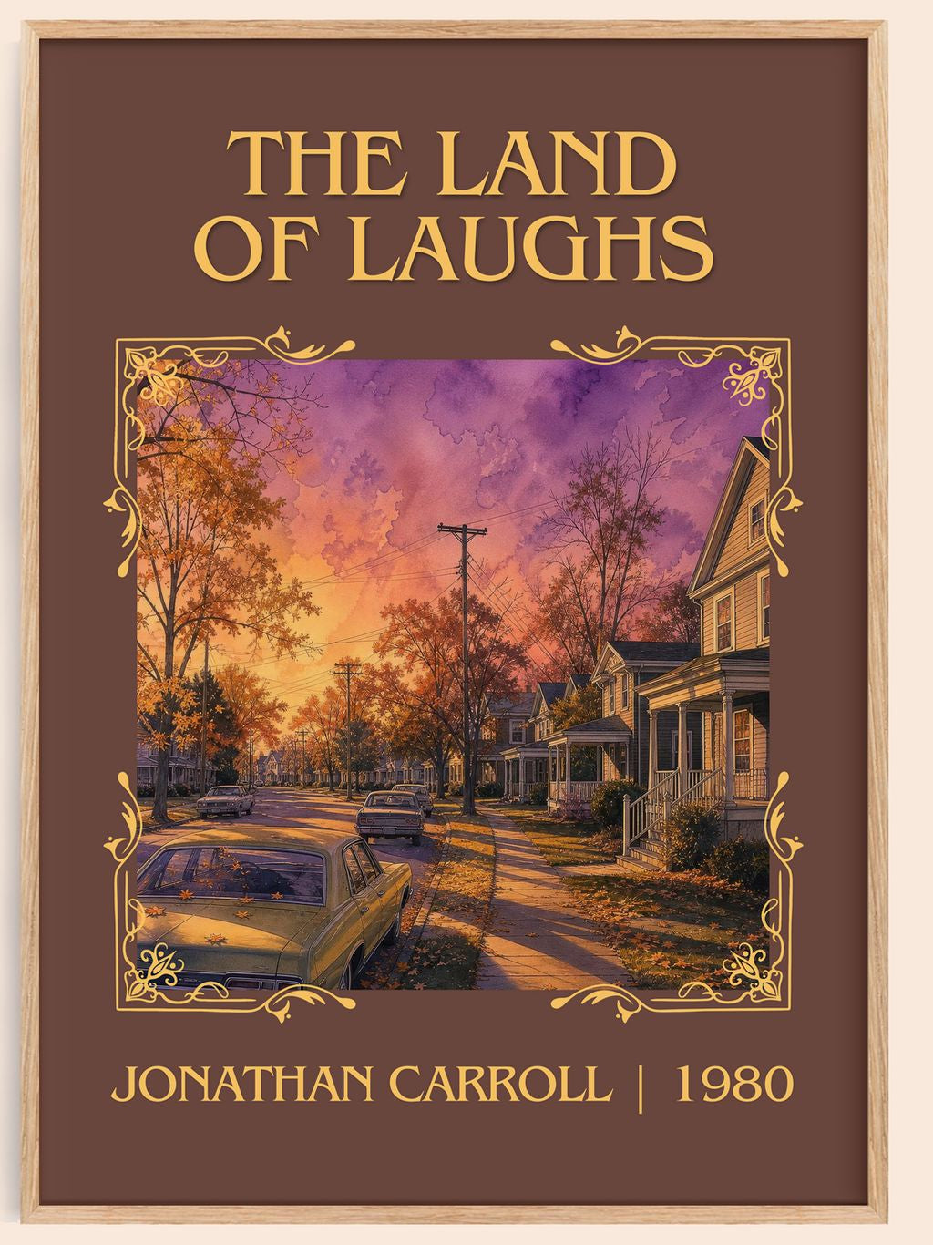 The Land Of Laughs Classic Book Art Print by Jonathan Carroll – book poster