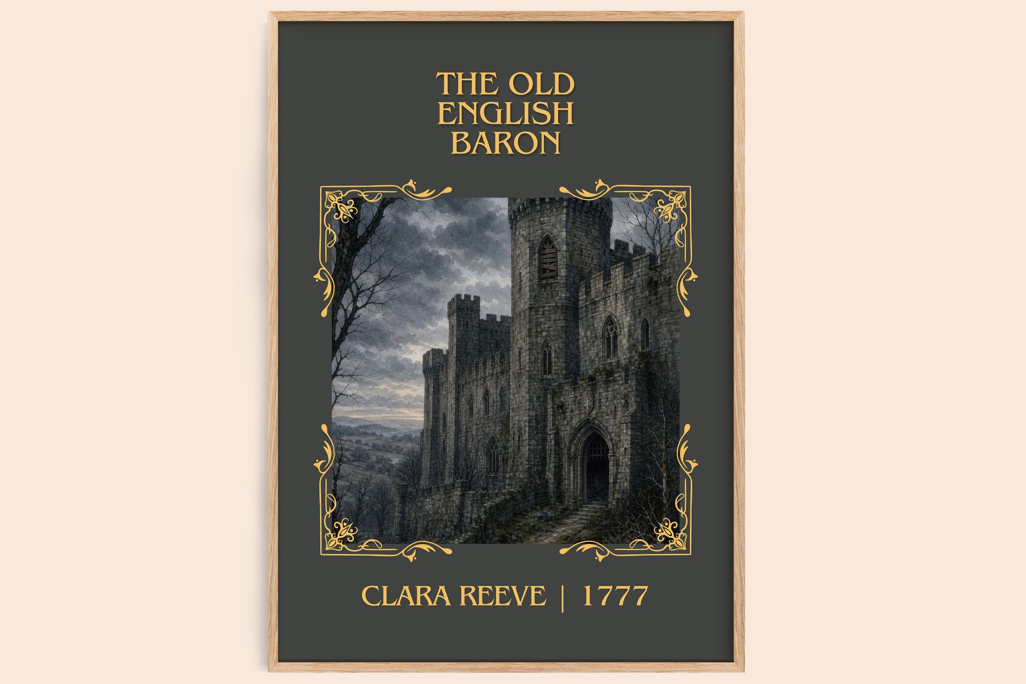 The Old English Baron Classic Book Art Print by Clara Reeve