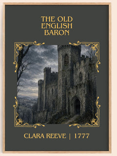 The Old English Baron Classic Book Art Print by Clara Reeve – book poster