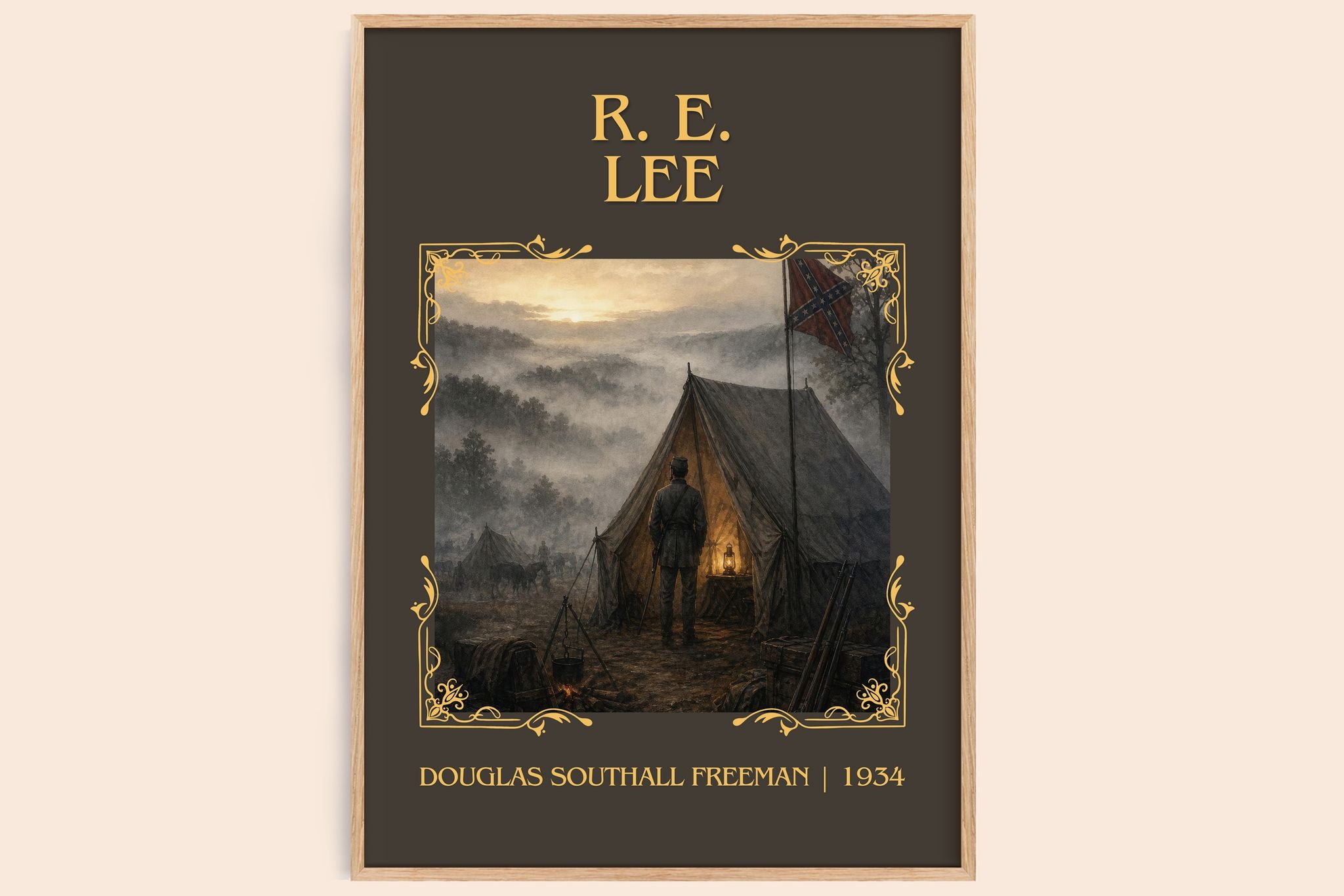 R. E. Lee Classic Book Art Print by Douglas Southall Freeman