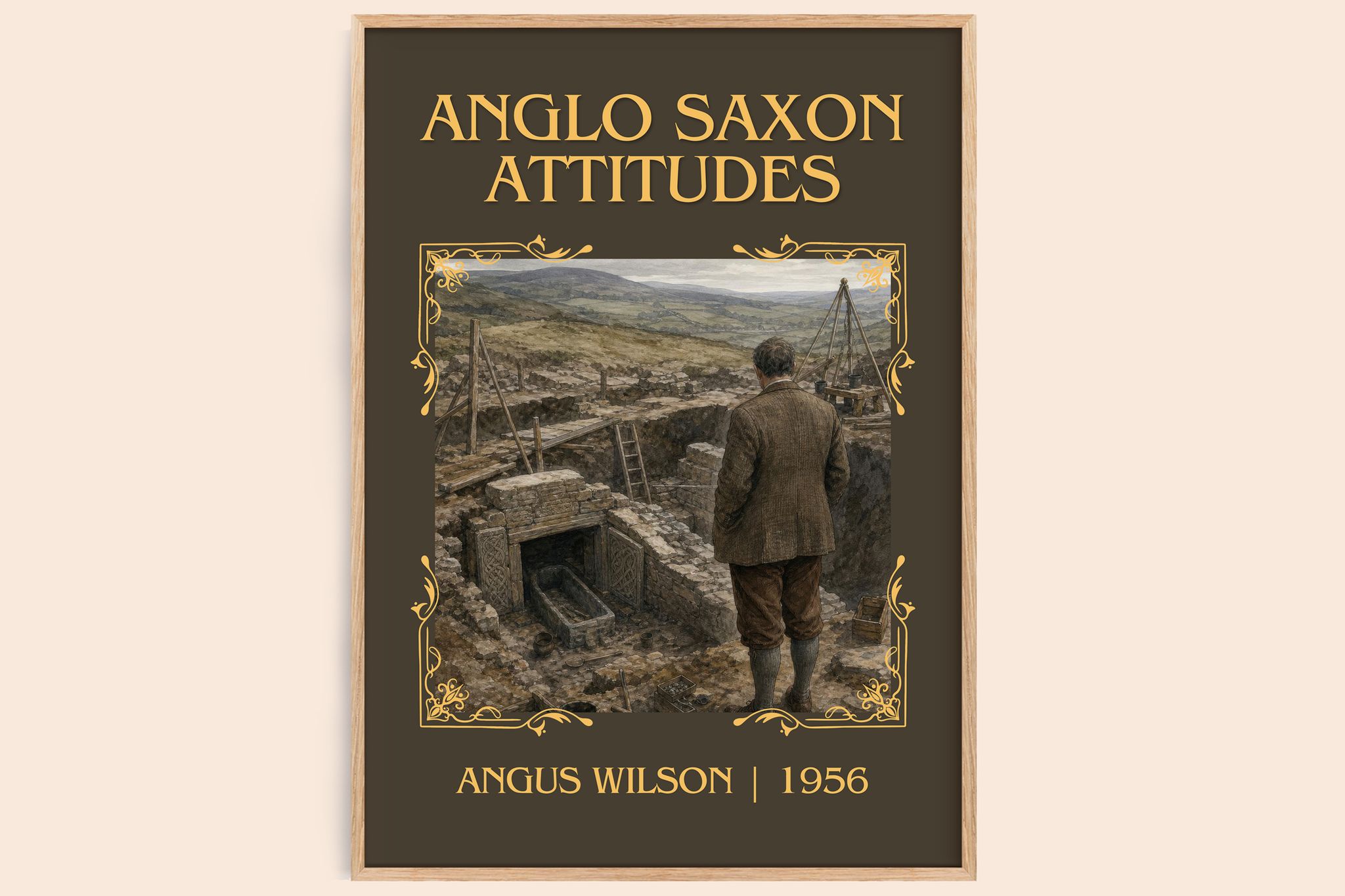 Anglo Saxon Attitudes Classic Book Art Print by Angus Wilson
