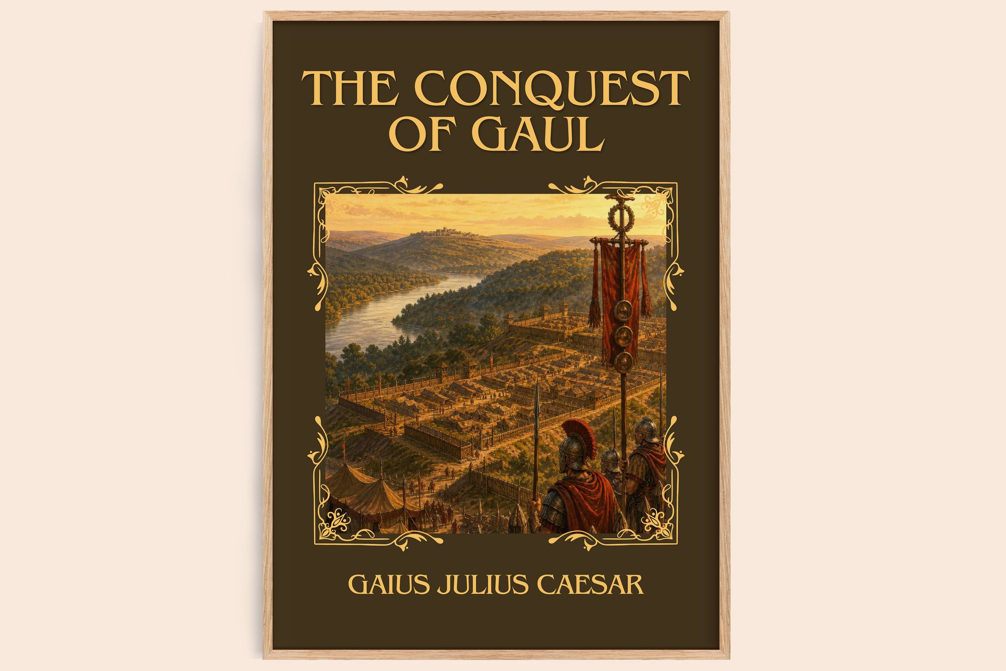 The Conquest Of Gaul Classic Book Art Print by Gaius Julius Caesar
