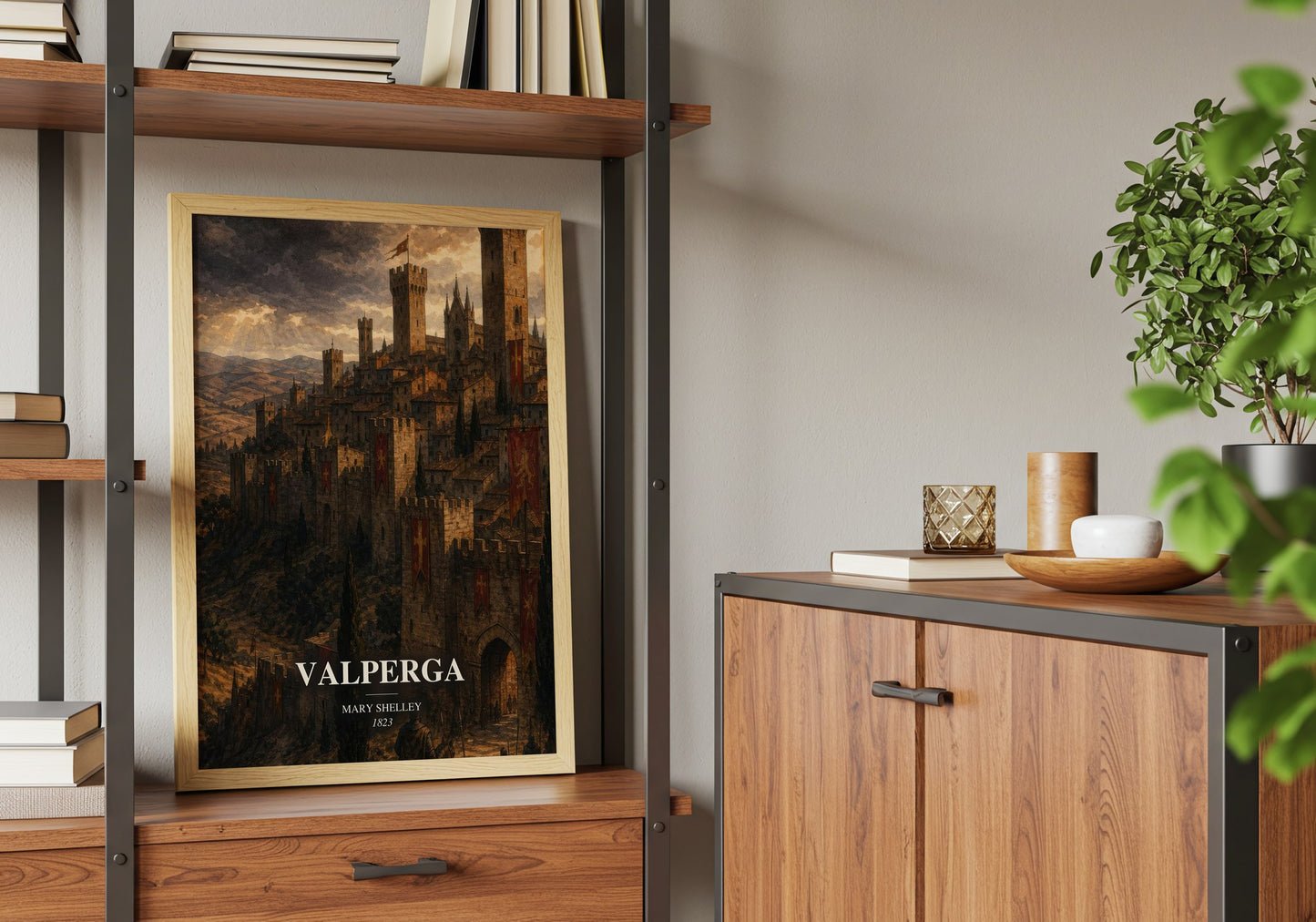 Valperga book watercolour illustration paper finish options – matte satin gloss