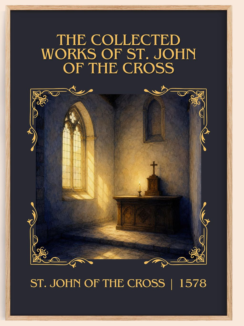 The Collected Works of St. John of the Cross Classic Book Art Print by St. John of the Cross – book poster