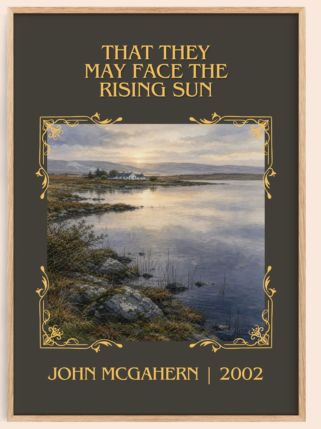 That They May Face the Rising Sun Classic Book Art Print by John McGahern – book poster