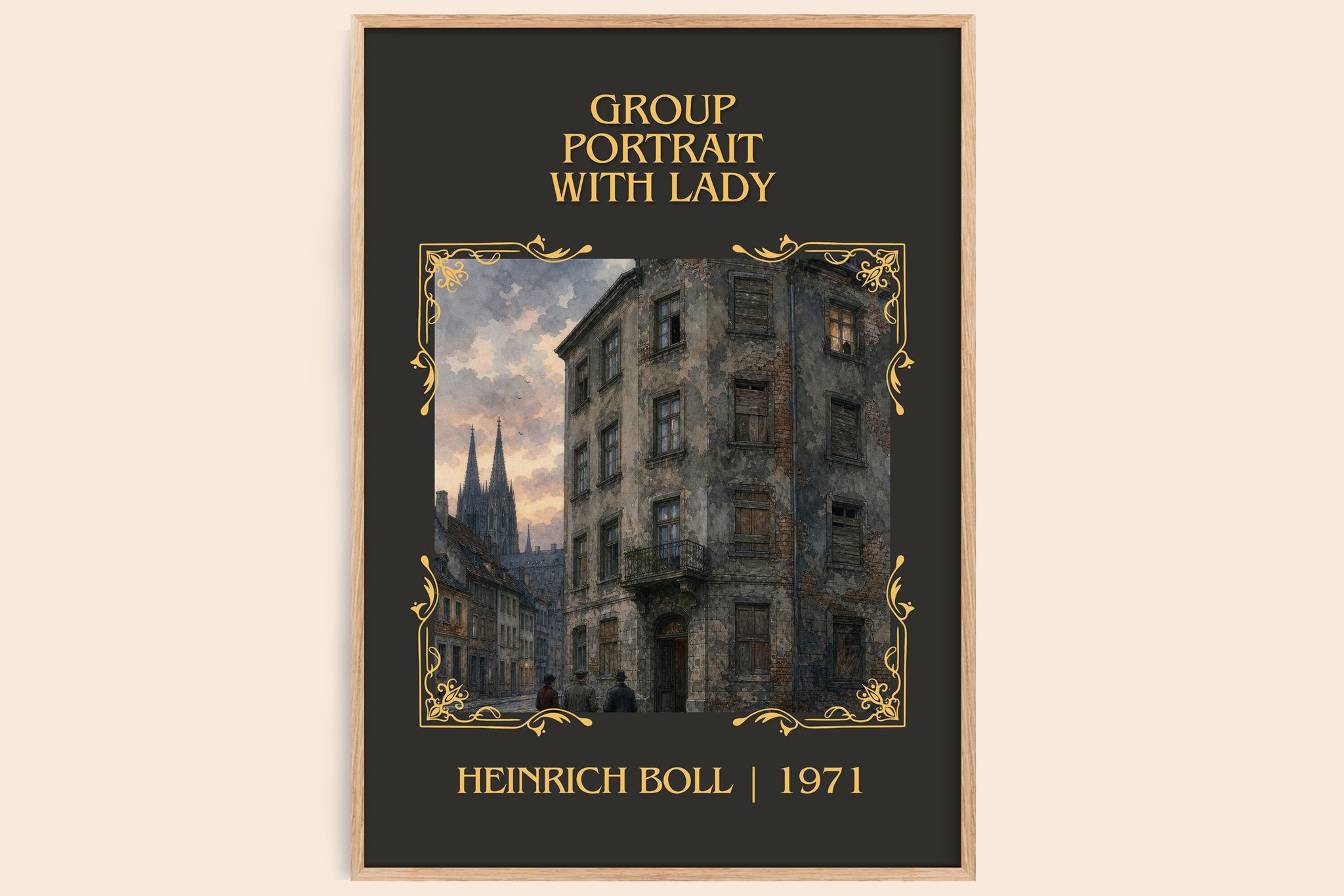 Group Portrait with Lady Classic Book Art Print by Heinrich Böll