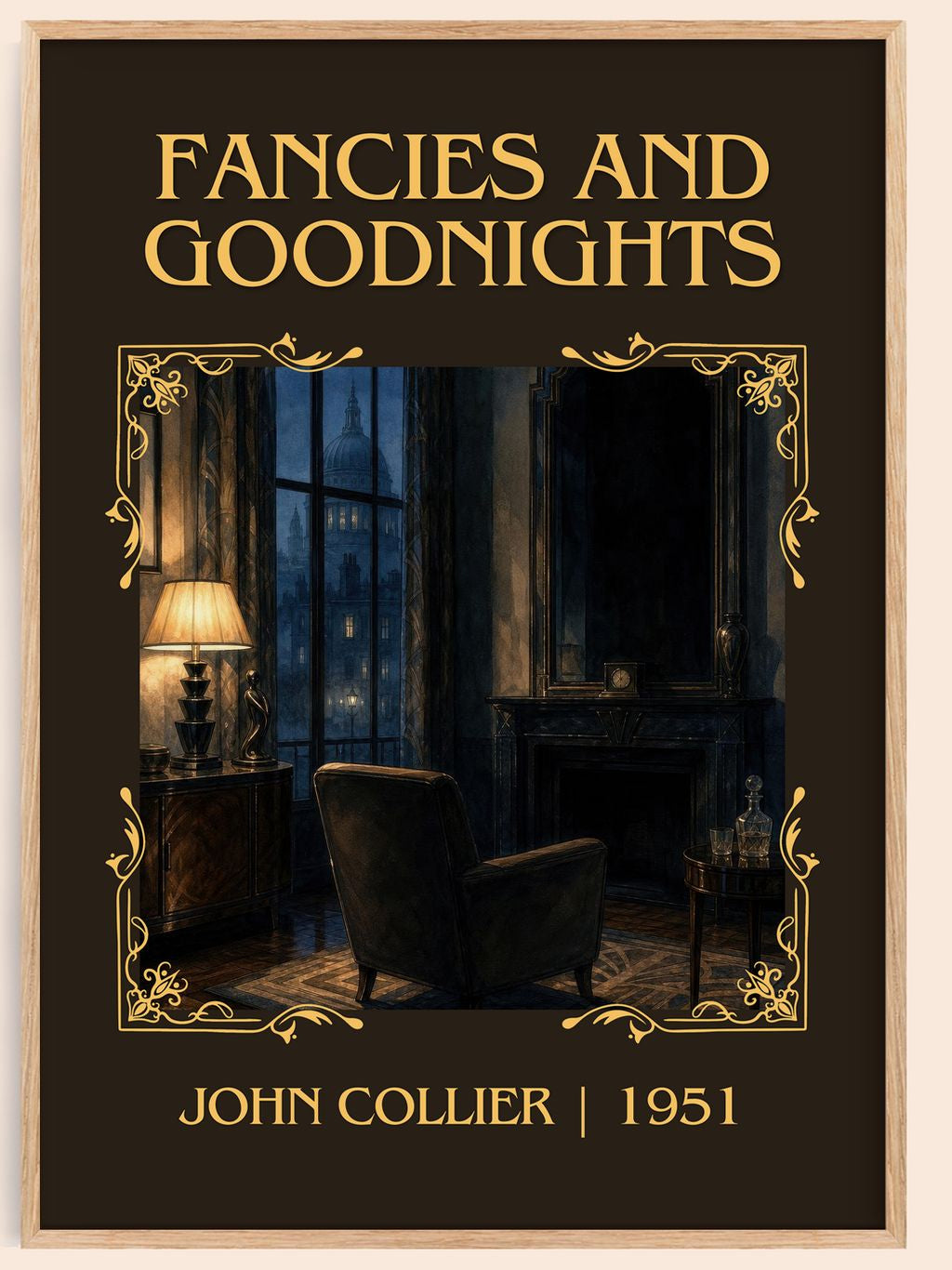 Fancies And Goodnights Classic Book Art Print by John Collier – book poster