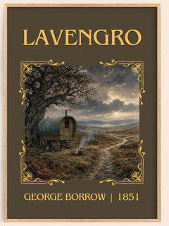 Lavengro Classic Book Art Print by George Borrow – book poster