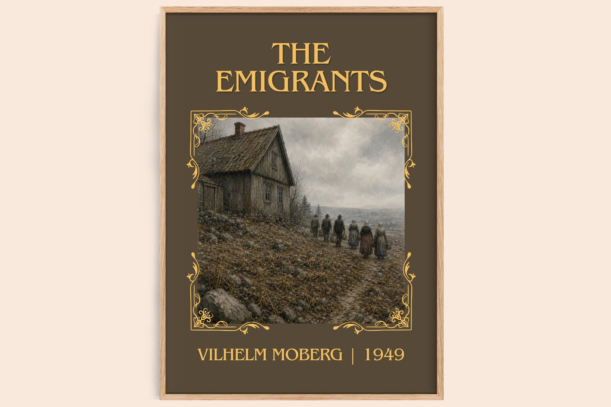 The Emigrants Classic Book Art Print by Vilhelm Moberg