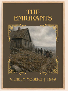 The Emigrants Classic Book Art Print by Vilhelm Moberg – book poster