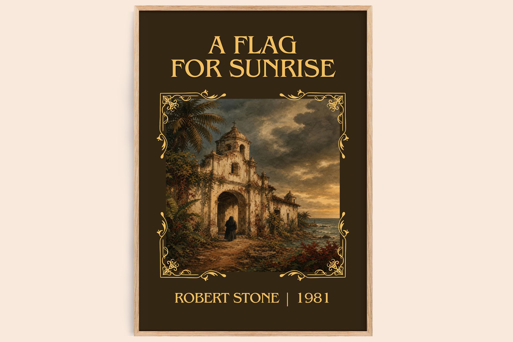 A Flag For Sunrise Classic Book Art Print by Robert Stone