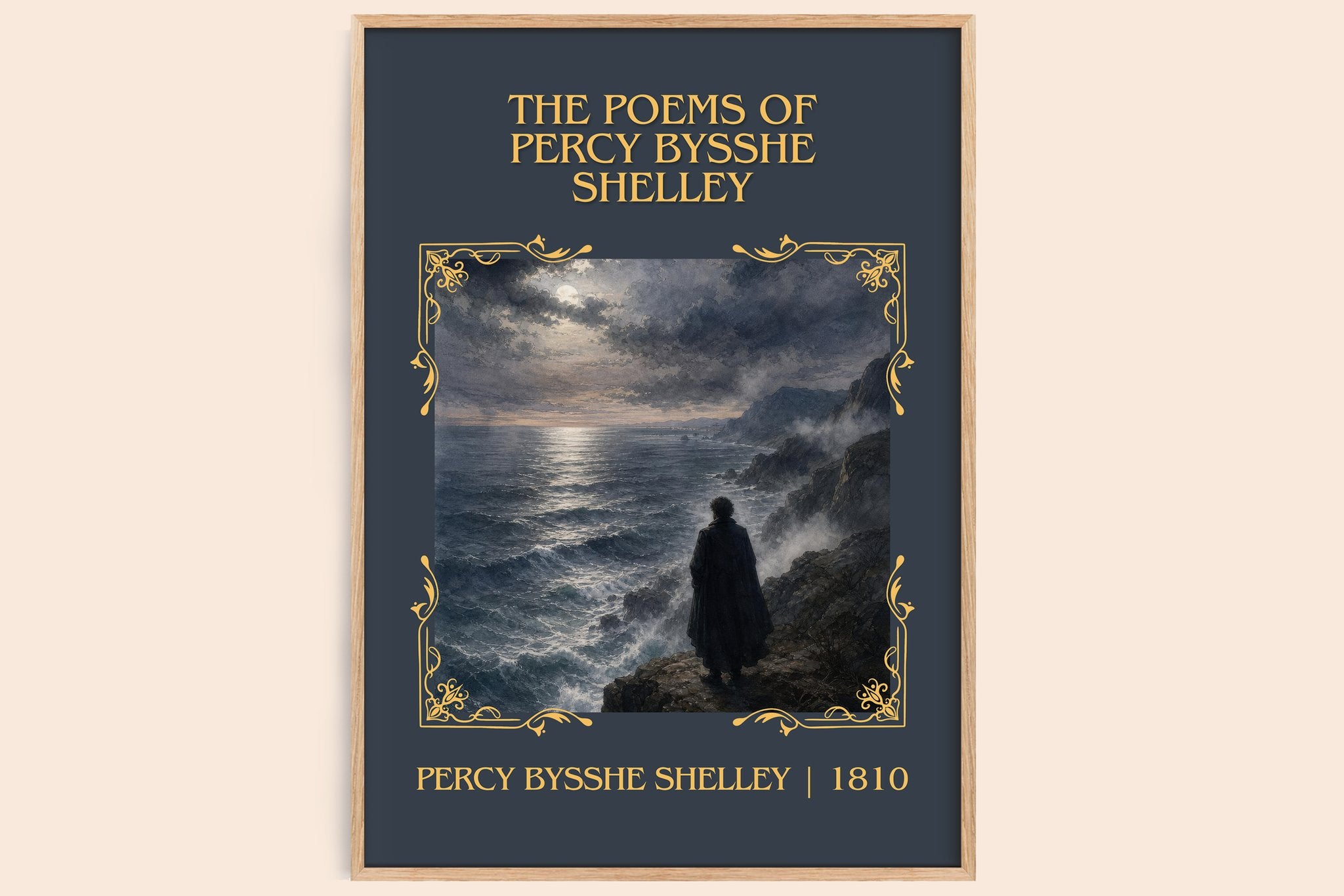 Poems of Percy Bysshe Shelley Classic Book Art Print by P. Shelley