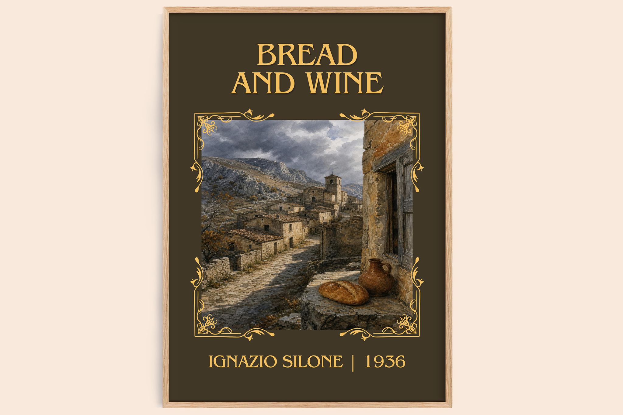 Bread And Wine Classic Book Art Print by Ignazio Silone