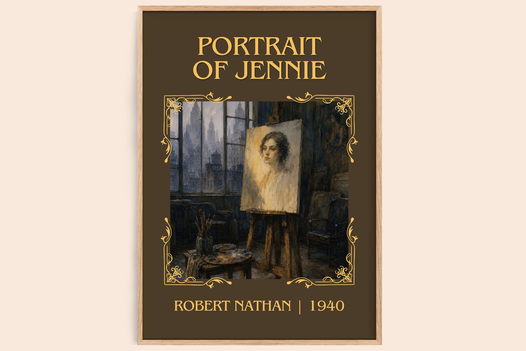 Portrait Of Jennie Classic Book Art Print by Robert Nathan