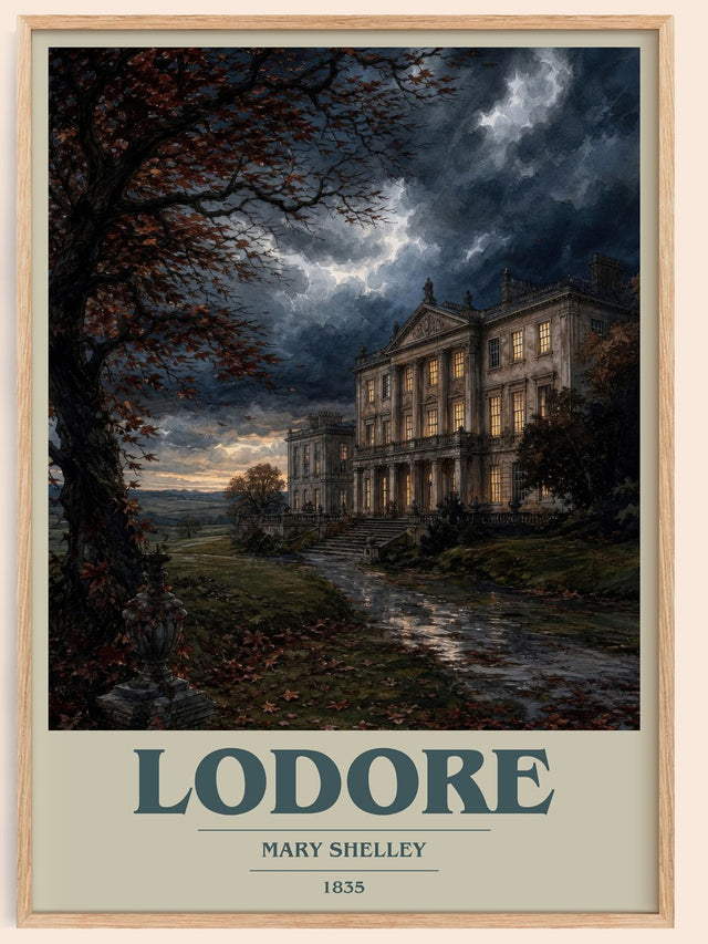 Lodore Book Cover Poster by Mary Shelley