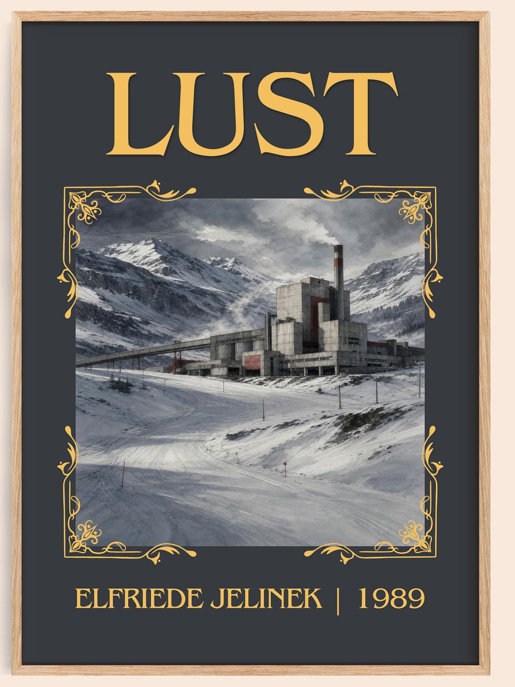 Lust Classic Book Art Print by Elfriede Jelinek – book poster