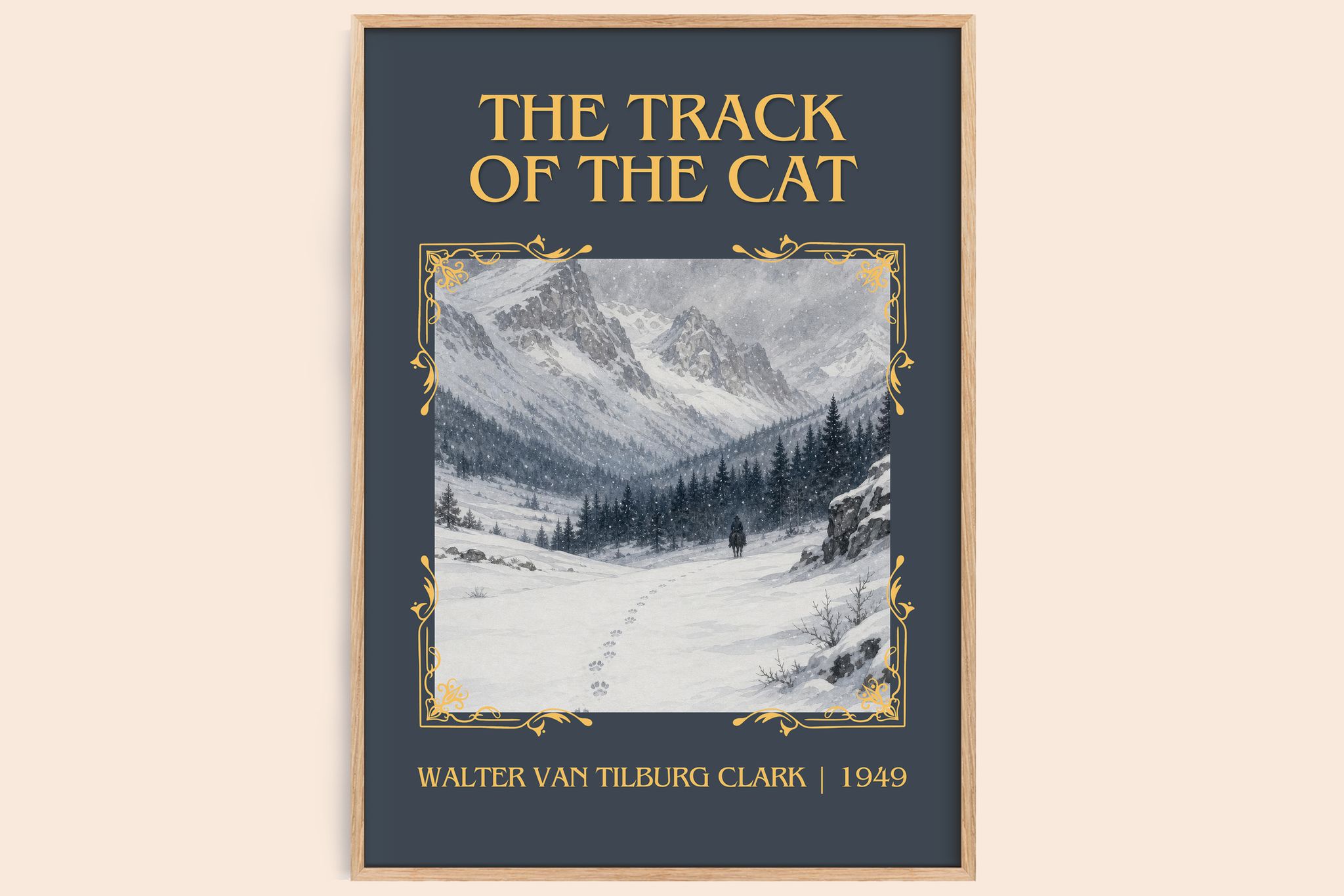 Track Of The Cat Classic Book Art Print by Walter Van Tilburg Clark