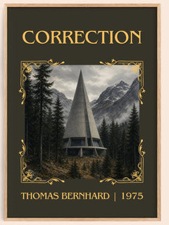 Correction Classic Book Art Print by Thomas Bernhard – book poster