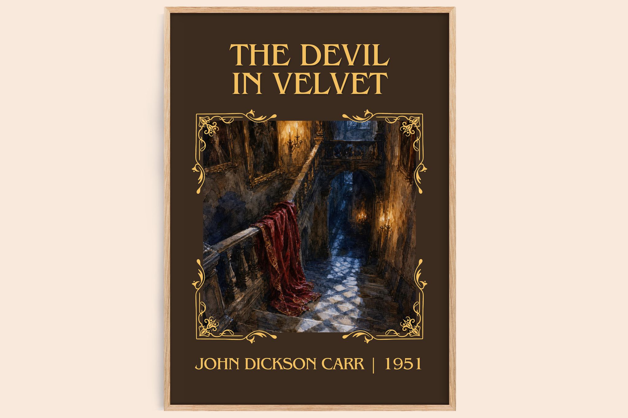 The Devil In Velvet Classic Book Art Print by John Dickson Carr