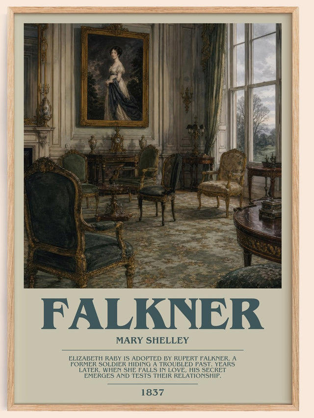Falkner Bookish Wall Art by Mary Shelley