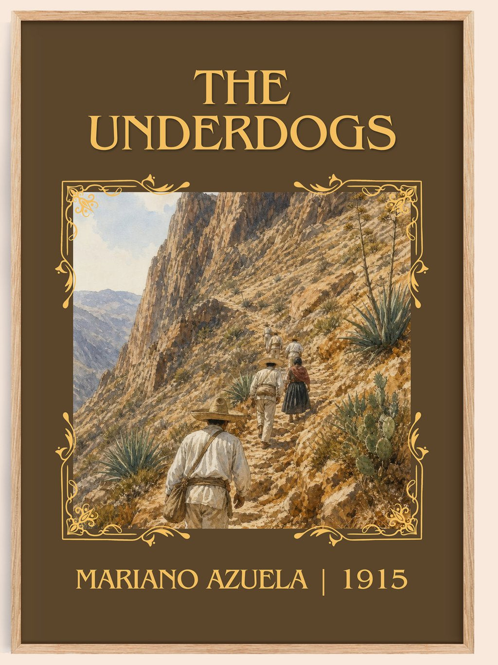 The Underdogs Classic Book Art Print by Mariano Azuela – book poster