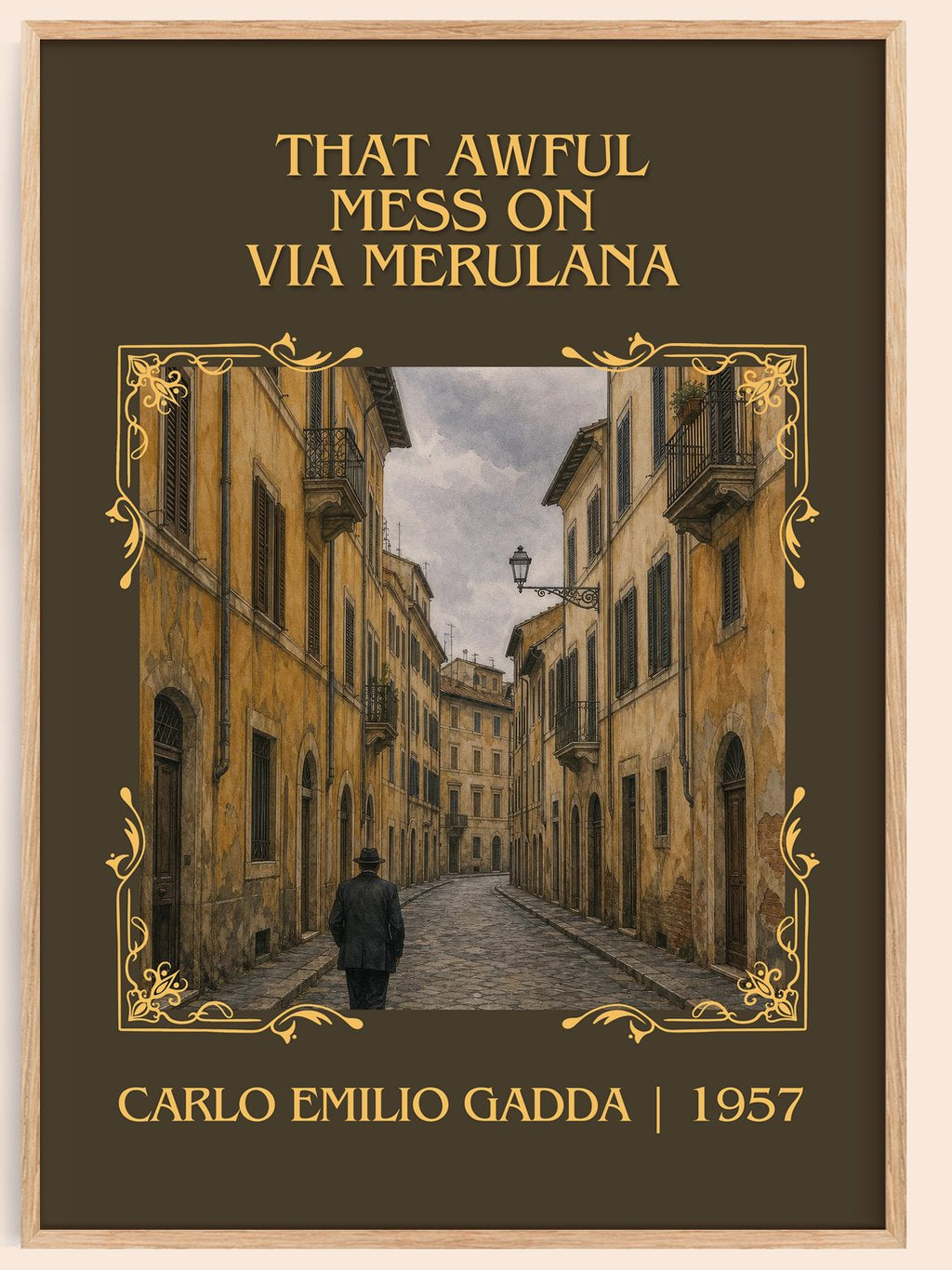 That Awful Mess On Via Merulana Classic Book Art Print by C. Gadda – book poster