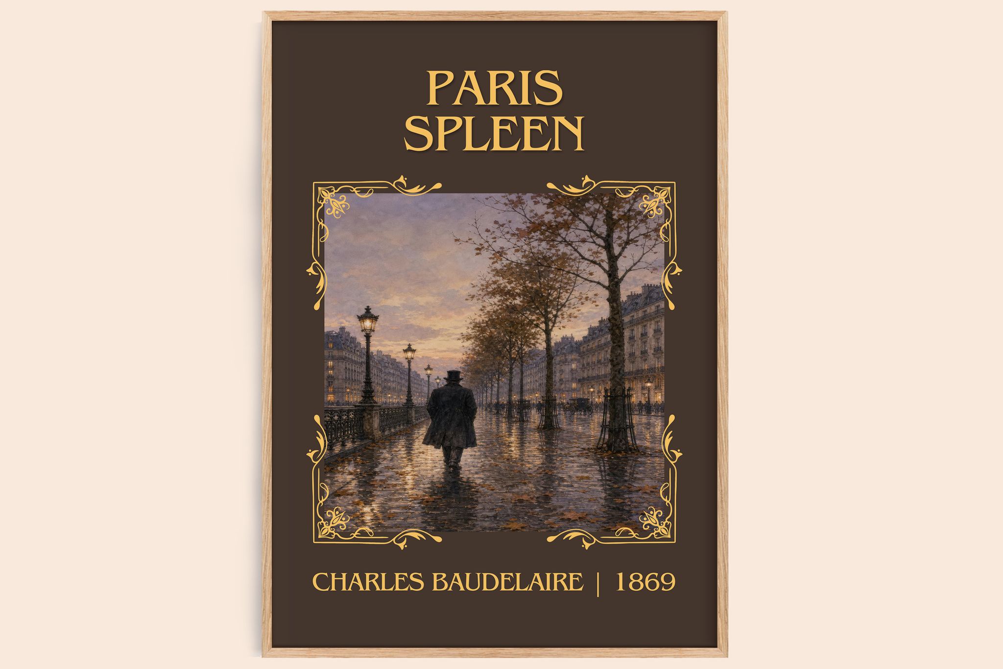 Paris Spleen Classic Book Art Print by Charles Baudelaire