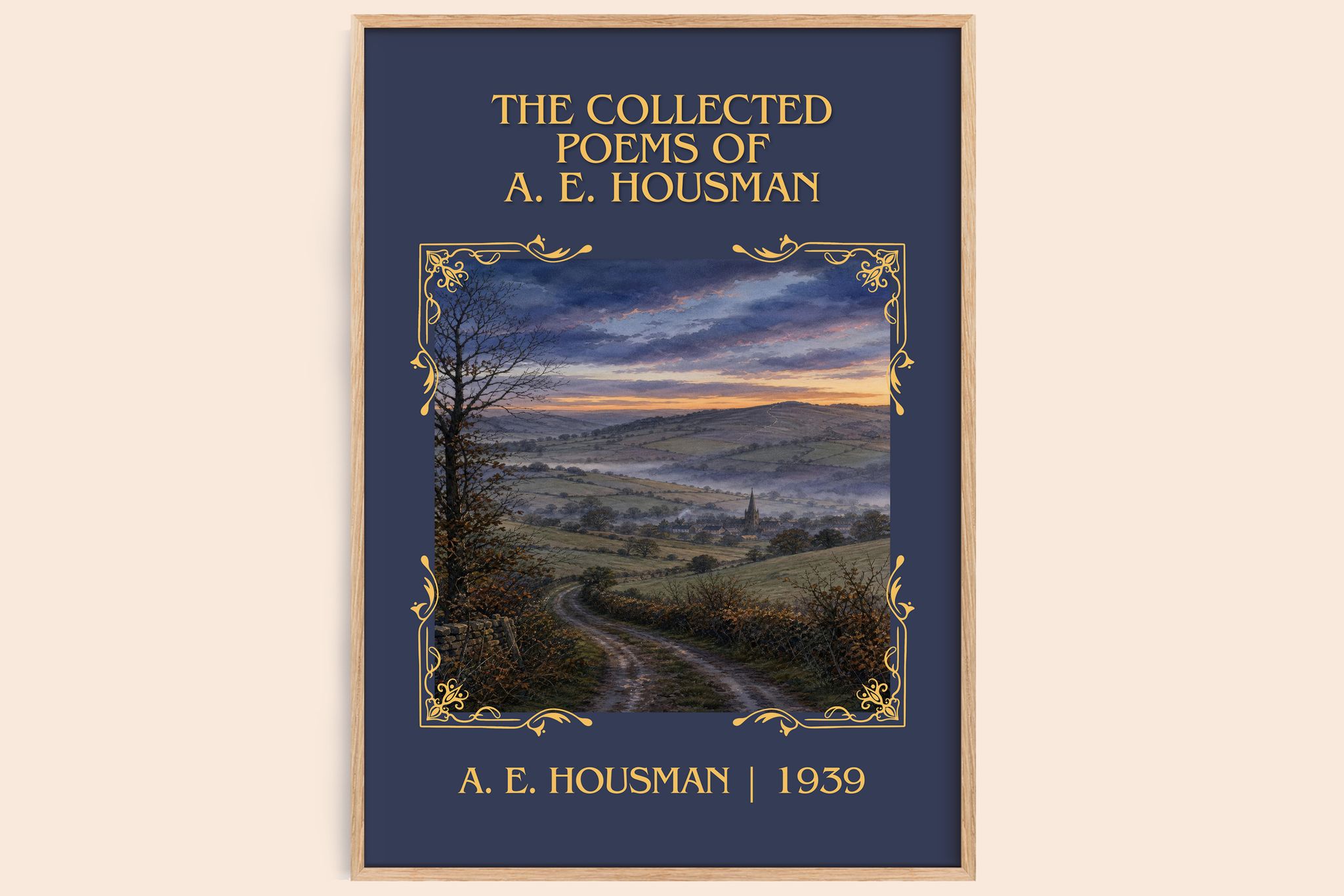 Collected Poems of A. E. Housman Classic Book Art Print by A. Housman