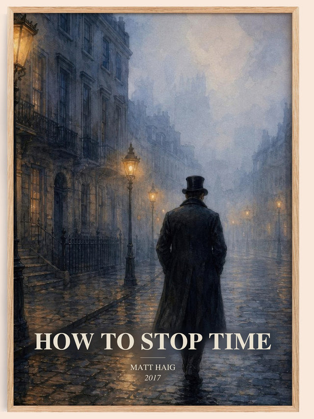 How To Stop Time Book Watercolour Illustration by Matt Haig