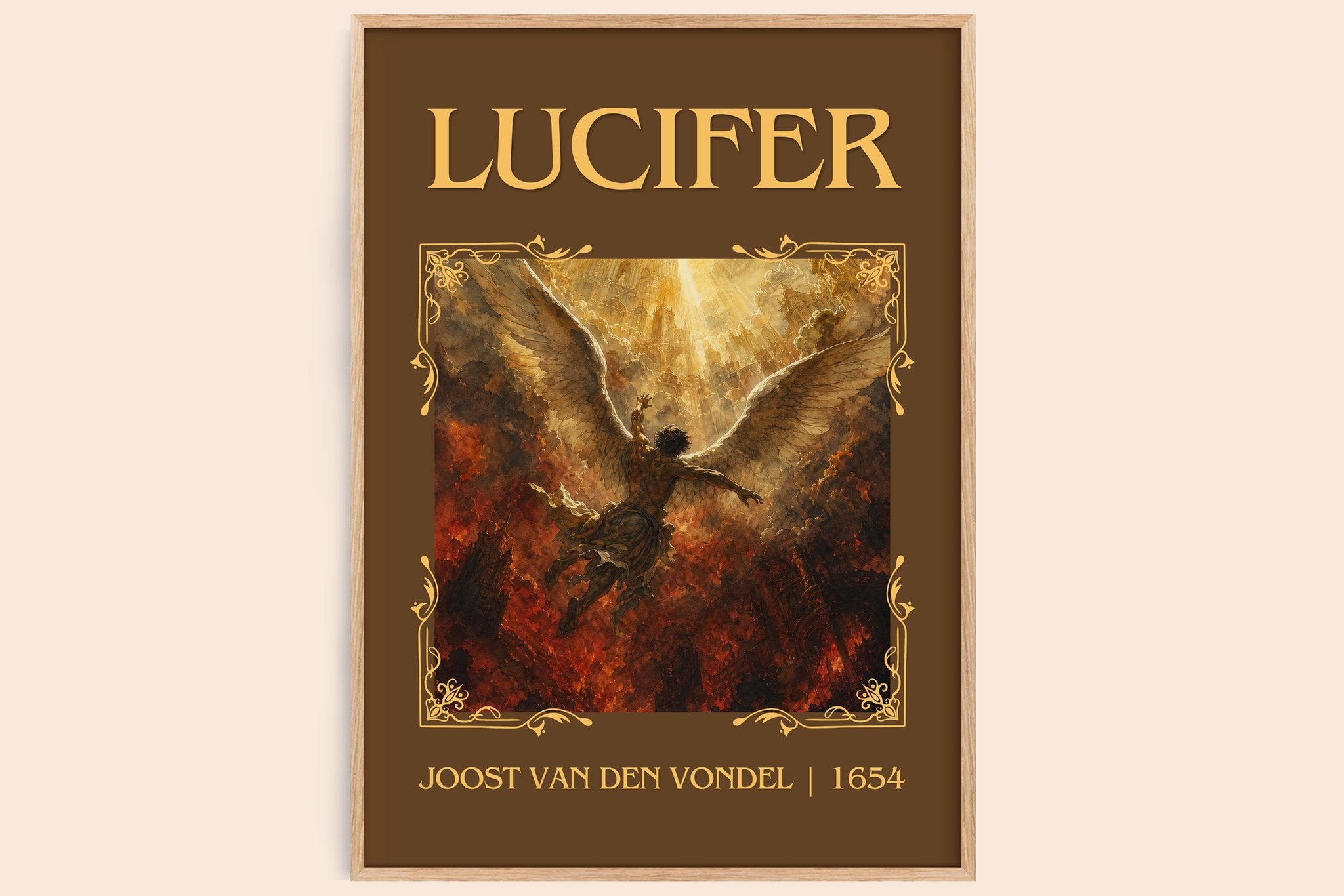 Lucifer Classic Book Art Print by Joost van den Vondel