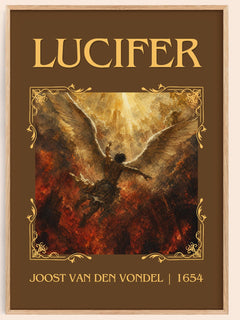 Lucifer Classic Book Art Print by Joost van den Vondel – book poster