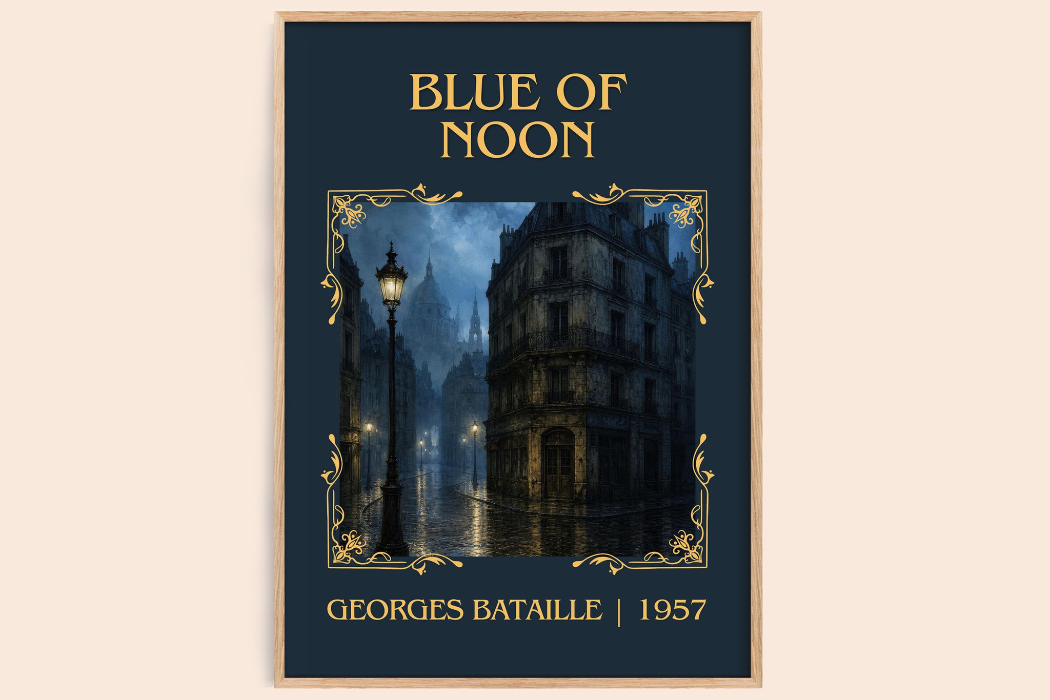 Blue of Noon Classic Book Art Print by Georges Bataille