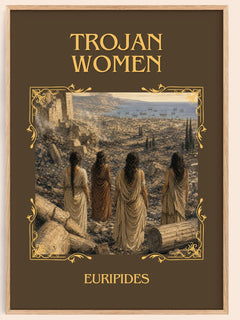 Trojan Women Classic Book Art Print by Euripides – book poster