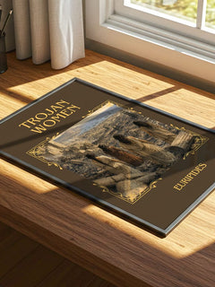 Trojan Women Classic Book Art Print by Euripides – print on a sunlit desk