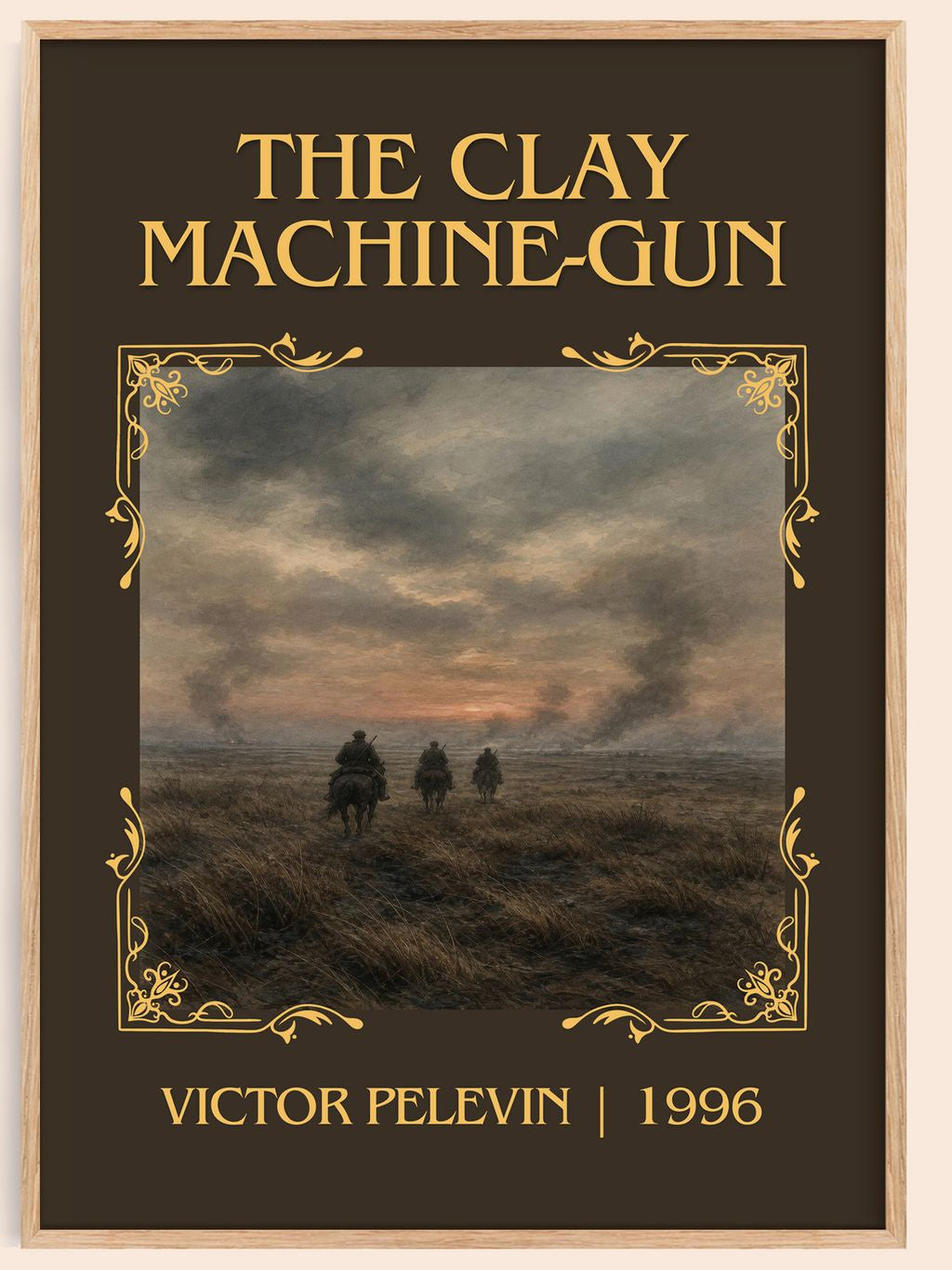 The Clay Machine-gun Classic Book Art Print by Victor Pelevin – book poster