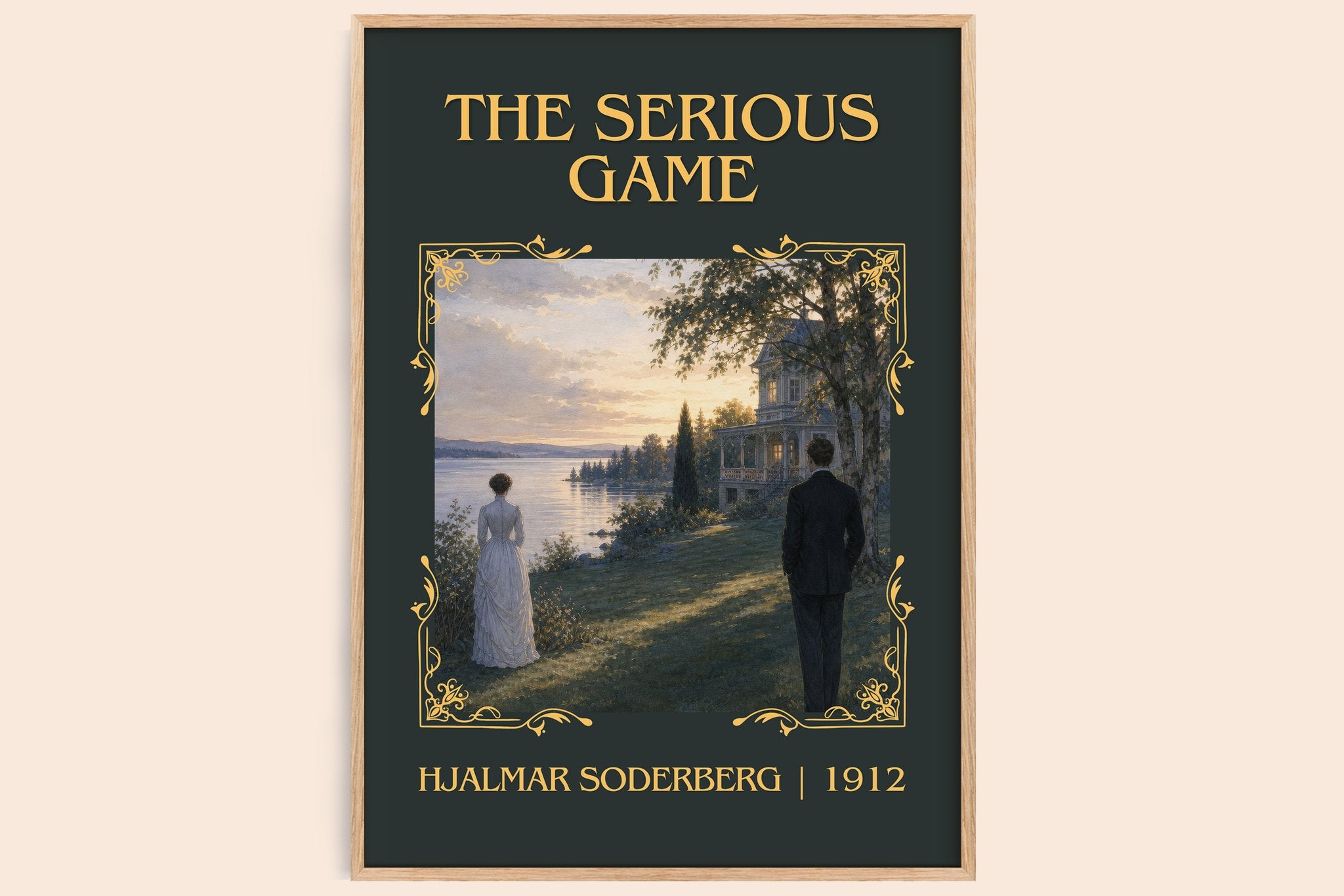 The Serious Game Classic Book Art Print by Hjalmar Soderberg