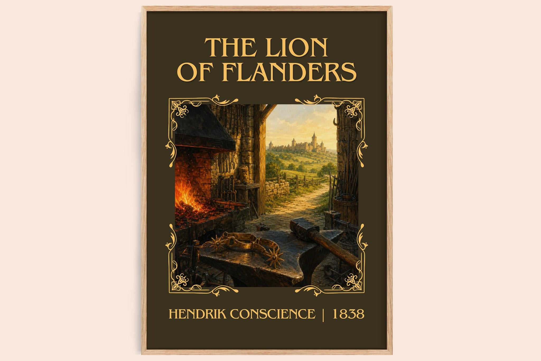 The Lion of Flanders Classic Book Art Print by Hendrik Conscience
