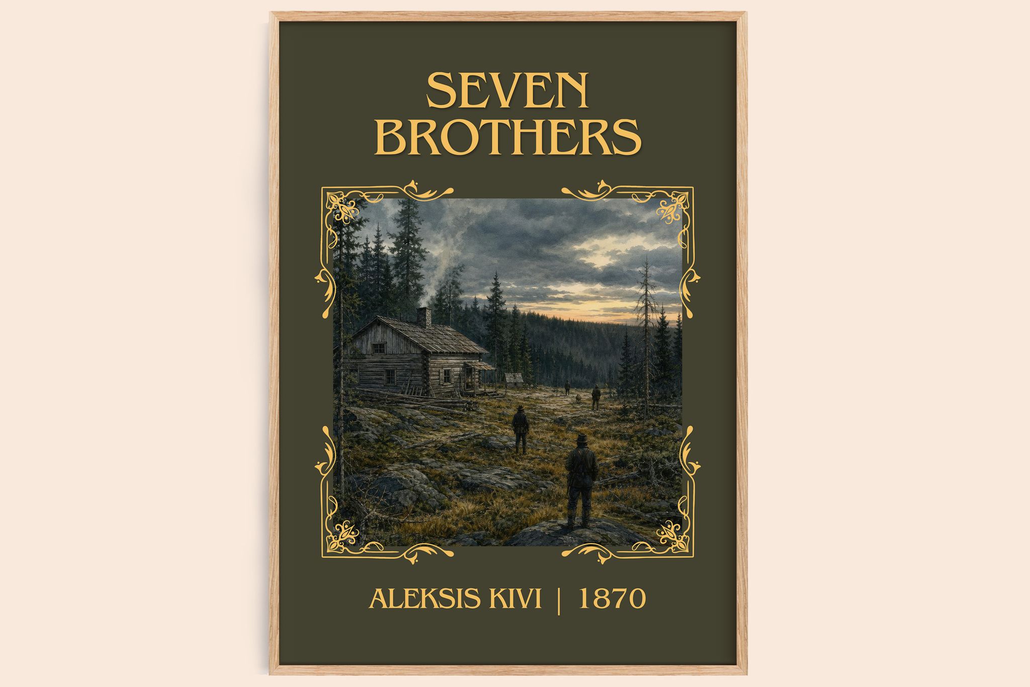 Seven Brothers Classic Book Art Print by Aleksis Kivi