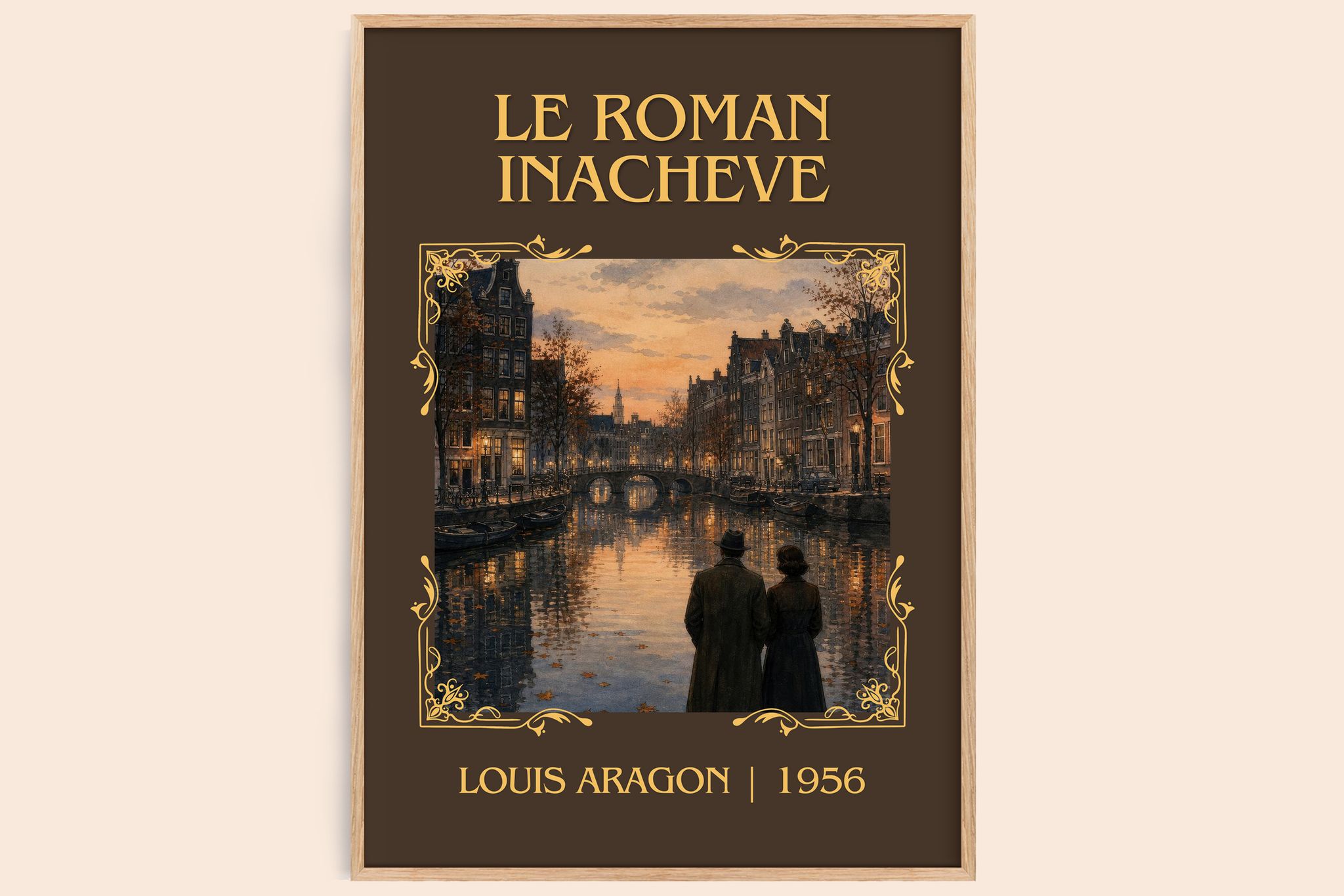 Le Roman Inachevé Classic Book Art Print by Louis Aragon