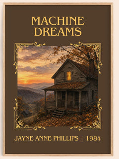 Machine Dreams Classic Book Art Print by Jayne Anne Phillips – book poster