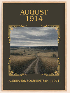 August 1914 Classic Book Art Print by Aleksandr Solzhenitsyn – book poster
