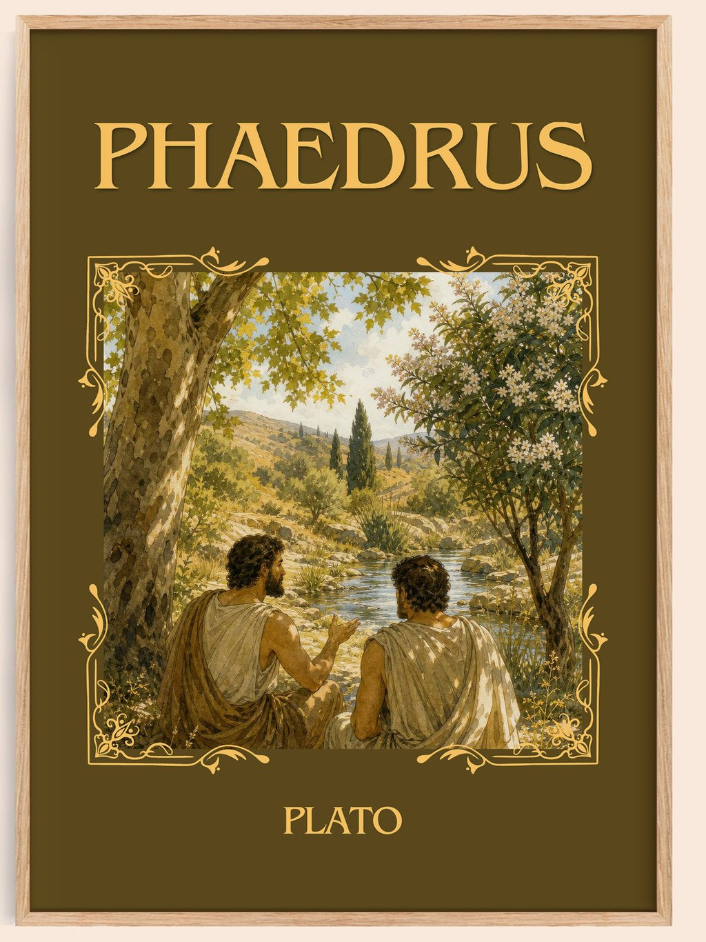 Phaedrus Classic Book Art Print by Plato – book poster