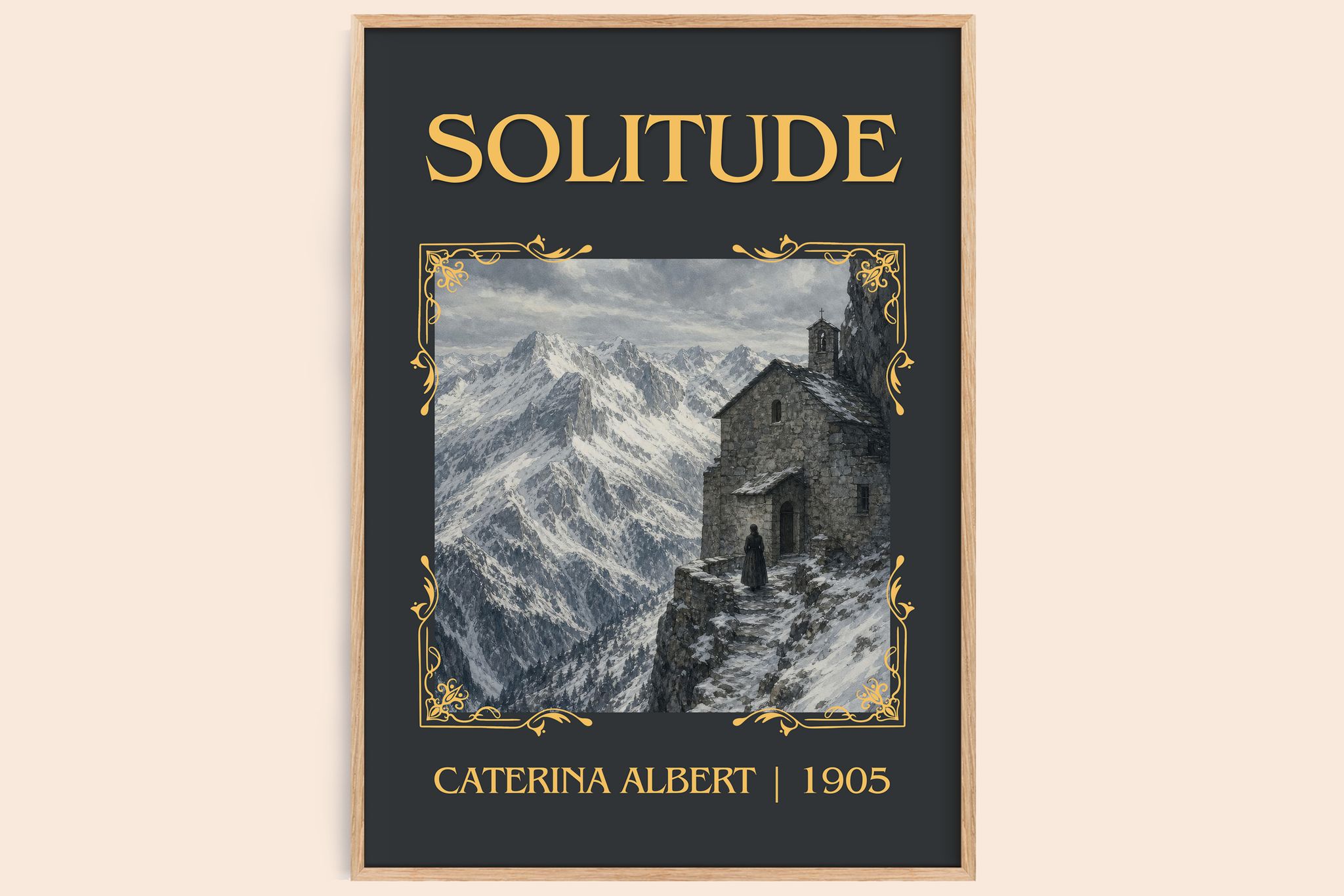 Solitude Classic Book Art Print by Caterina Albert