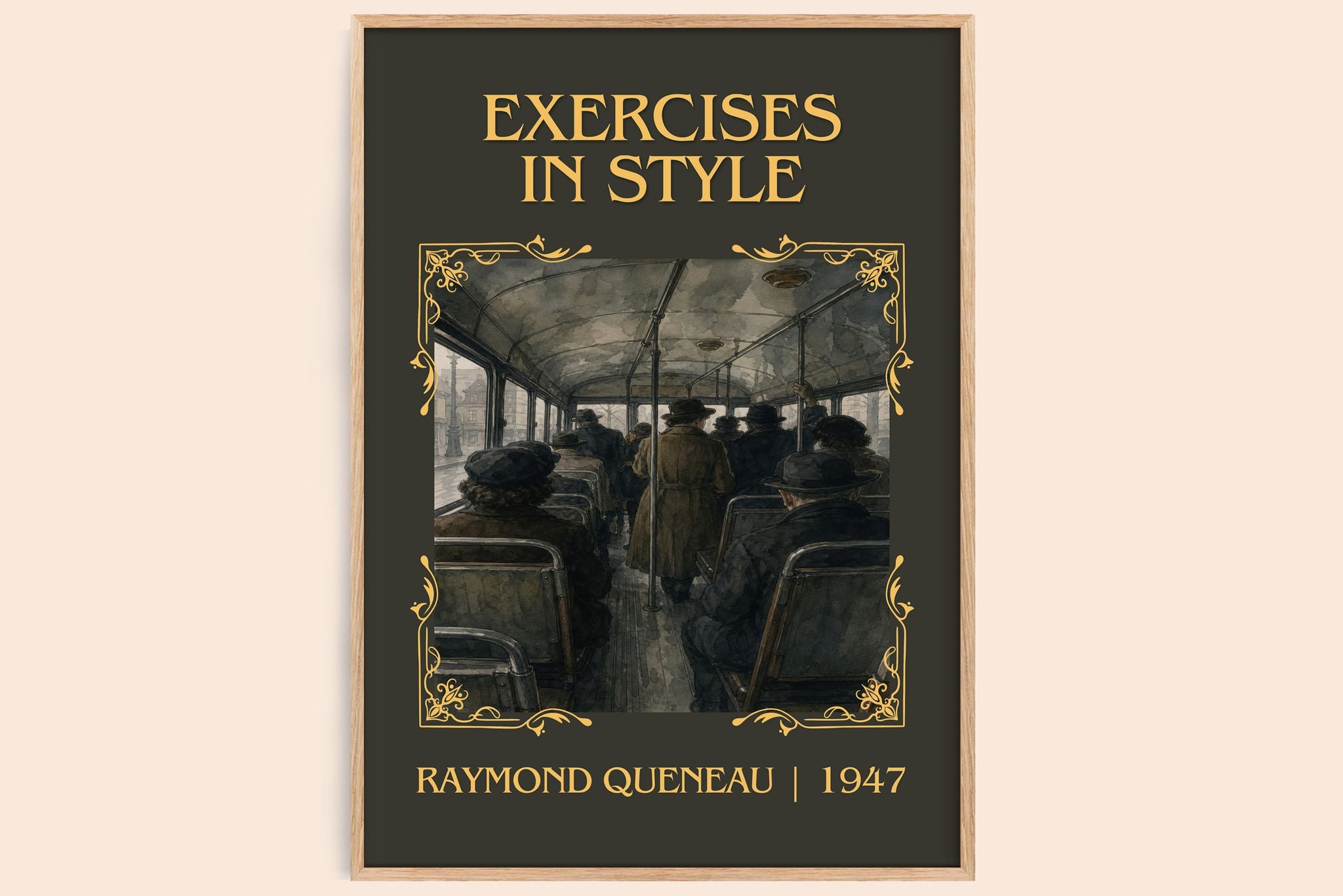 Exercises in Style Classic Book Art Print by Raymond Queneau