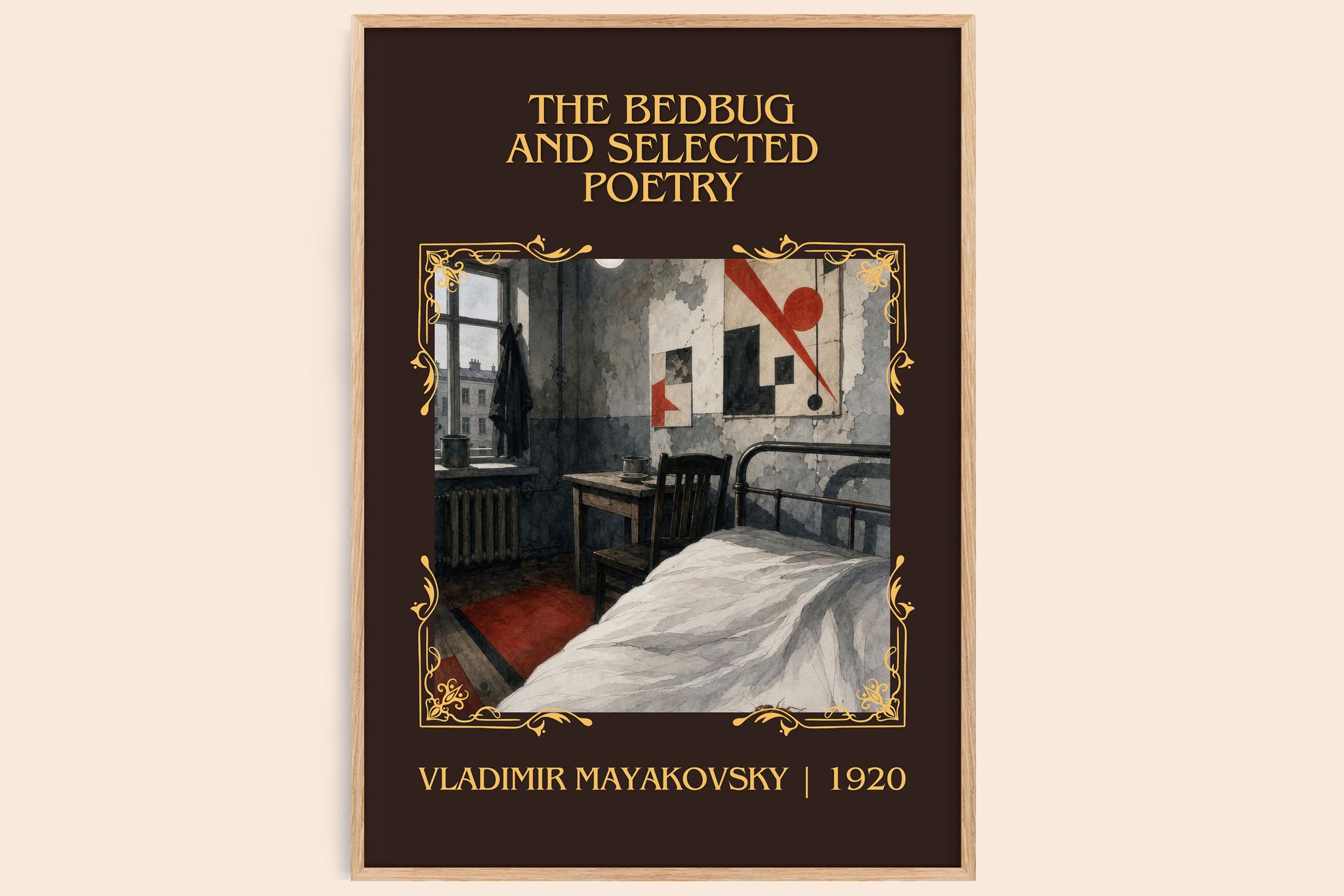 Bedbug And Selected Poetry Classic Book Art Print by V. Mayakovsky