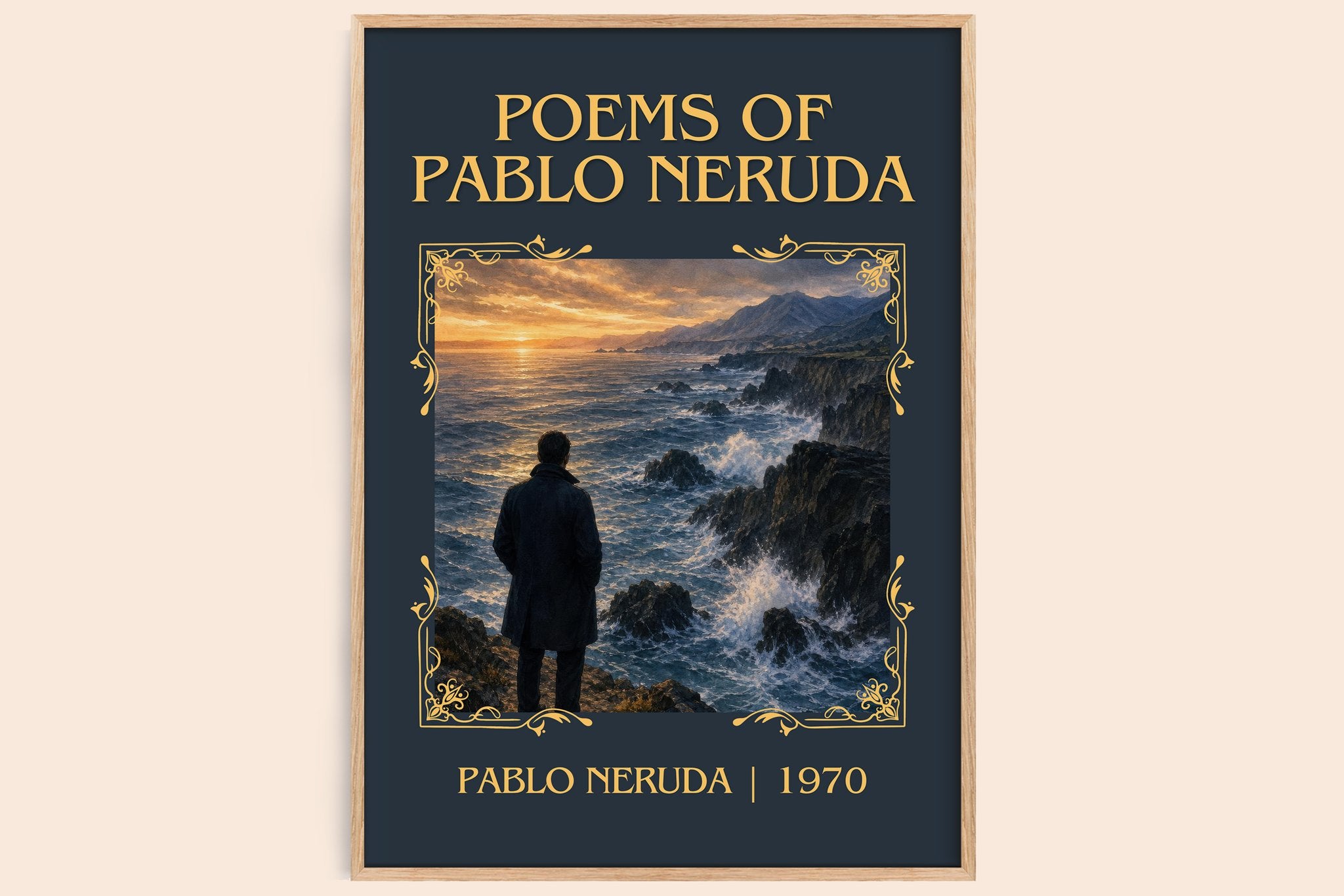 Poems of Pablo Neruda Classic Book Art Print by Pablo Neruda