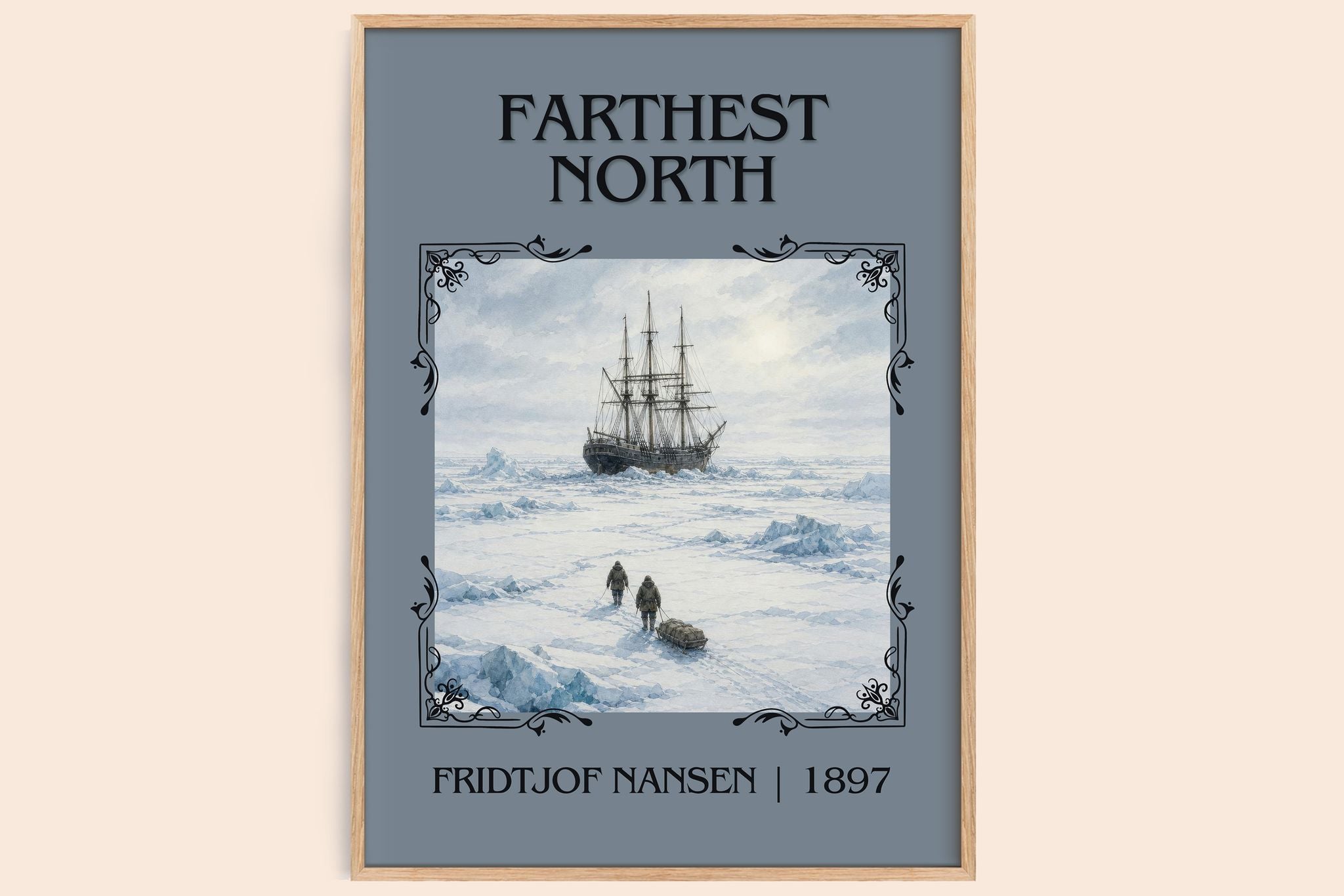 Farthest North Classic Book Art Print by Fridtjof Nansen